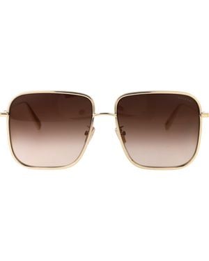 BVLGARI Bulgari Square Frame Sunglasses - Brown