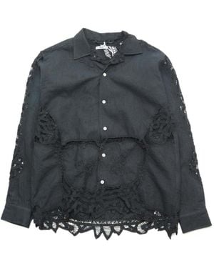 Bode Lace Shirt - Grey