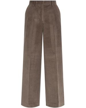 Officine Generale Corduroy Wide-Leg Trousers - Brown