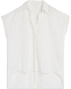 Semicouture Short Sleeve Shirt - White