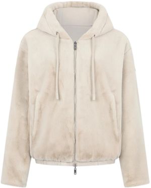 Moose Knuckles Eaton Bunny Reversible Zipped Jacket - Natural
