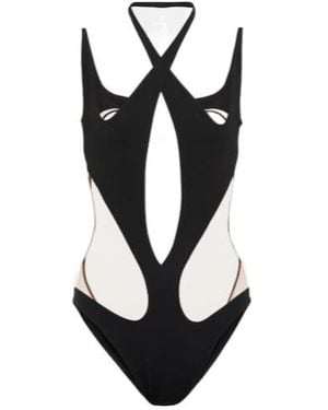 Mugler Cutout Bodysuit - Black