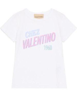Valentino Chez 1960 Printed Crewneck T-Shirt - White