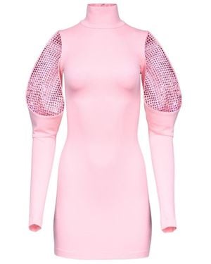 Area Crystal-Embellished Minidress - Pink