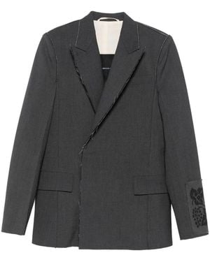 FEDERICO CINA Asymmetric Blazer - Grey