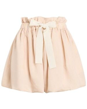 Patou Ruffled Mini Skirt - Natural