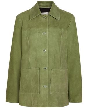 Reformation Suede Jacket - Green
