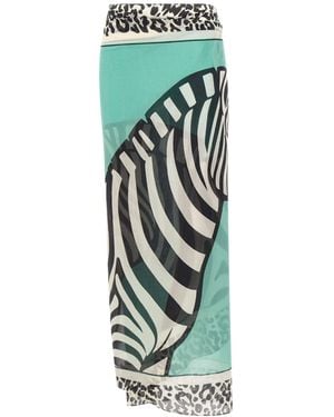 MC2 Saint Barth Long Sarong Skirt - Green