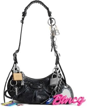 Balenciaga Le Cagole Shoulder Bag Xs With Charms in Black | Lyst