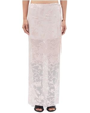 Ann Demeulemeester Eveline Floral Bias Maxi Skirt - Multicolor