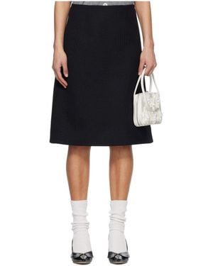 ShuShu/Tong A-Line Midi Skirt - Black
