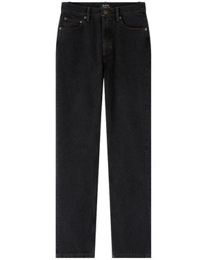 A.P.C. Molly Straight-Leg Jeans - Black