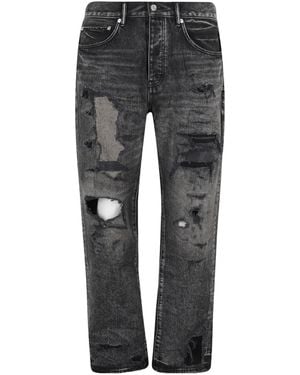Purple Brand Distressed Blowout Jeans - Grey