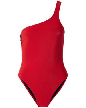 Lisa Marie Fernandez One-Shoulder Swimsuit - Red