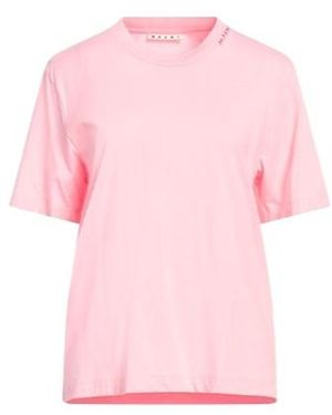 Marni Simple Short-Sleeved T-Shirt - Pink