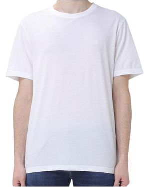 Dondup Logo Embroidered Crewneck T-Shirt - White