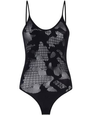 Gcds Camo Seamless Bodysuit - Black
