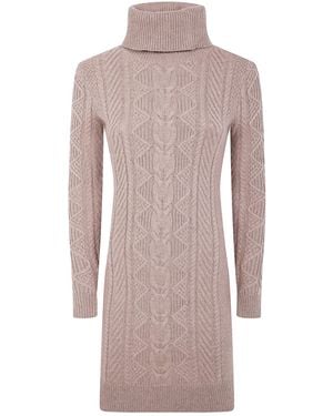 Ralph Lauren Lauren Roll-Neck Knitted Dress - Multicolour