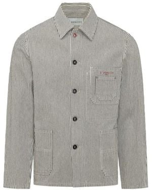 Givenchy Stripe-Print Jacket - Gray