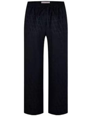 Valentino Jacquard Pyjama Trousers - Blue