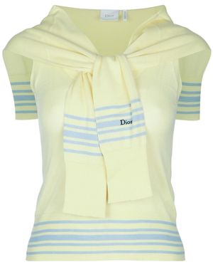 Dior Striped Sweater - Green
