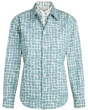 Tod's Printed Belt Shirt - Blue