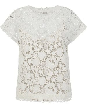 P.A.R.O.S.H. Lace Blouse - White