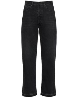 Maison Margiela Logo Detailed Straight-Leg Jeans - Black