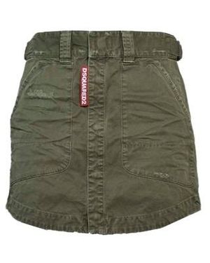 DSquared² Military Mini Skirt - Green