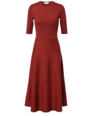Gabriela Hearst Round-Neck Dress - Red