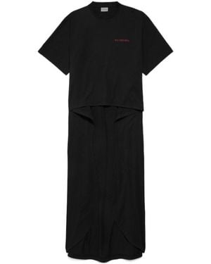 Balenciaga Back Gradient Train T-Shirt - Black