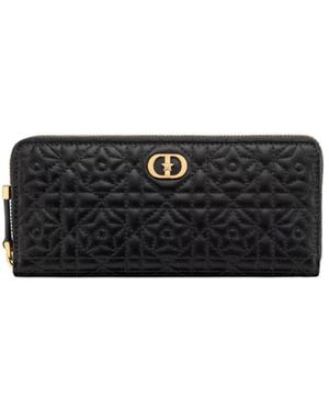 Dior Miss Caro Voyageur Slim Wallet - Black