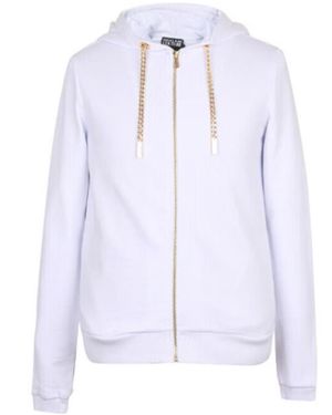 Versace Jeans Couture Zipper Hooded Casual Jacket - White
