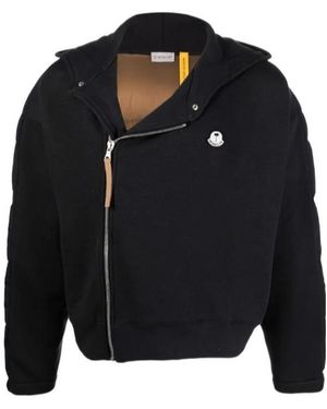 Palm Angels X Moncler Side Zip Fastening Padded Jacket - Blue