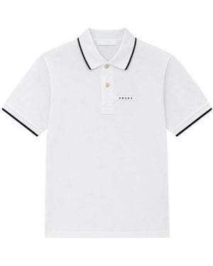 Prada Short-Sleeved Polo Shirt - White