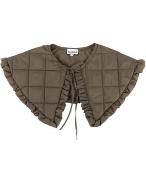 Ganni Solid Color Shawl - Gray