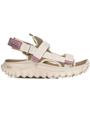 Moncler Trailgrip Vela Logo Patch Sandals - White