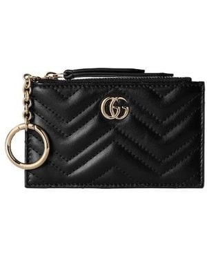 Gucci Gg Marmont Key Pouch - Black