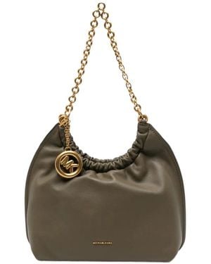 MICHAEL Michael Kors Logo-Plaque Ruched Shoulder Bag - Multicolor