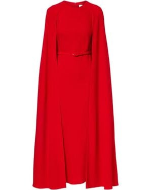 Roland Mouret Caped Cady Gown - Red