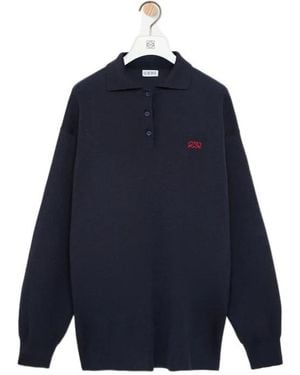 Loewe Polo Sweater - Blue