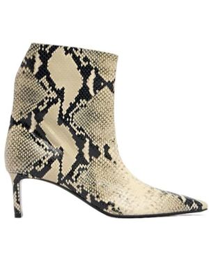 KHAITE Ona High Heel Boots - Natural