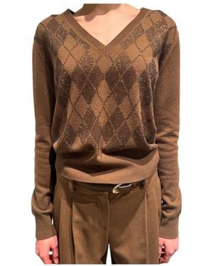 Max Mara Long-Sleeved Sweater - Brown