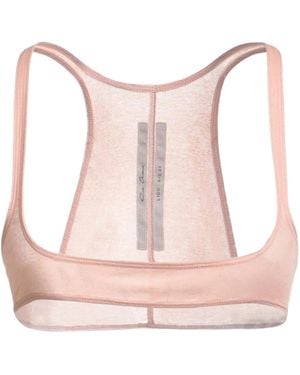 Rick Owens Sleeveless Solid Color Cropped Top - Pink