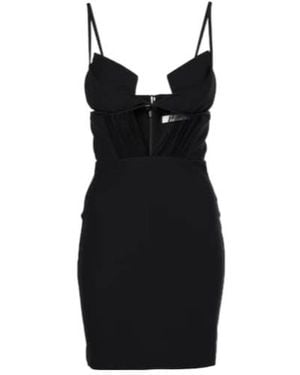Nensi Dojaka Crepe Mini Dress - Black