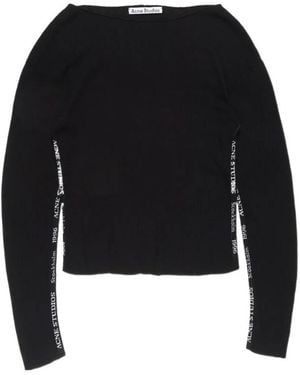 Acne Studios Logo-Embellishment Jumper - Black