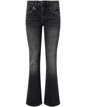 R13 High-Rise Flared Jeans - Black