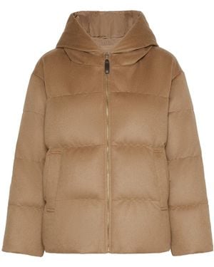 Max Mara Reversible Camel Puffer Jacket - Brown