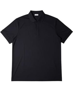 Burberry Short-Sleeve Polo Shirt With Button Placket - Black