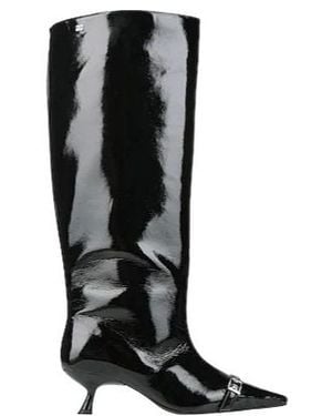 Ganni Boot Synthetic Material - Black